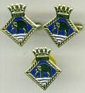 Cuff Links & Pin Set - HMS GANGES